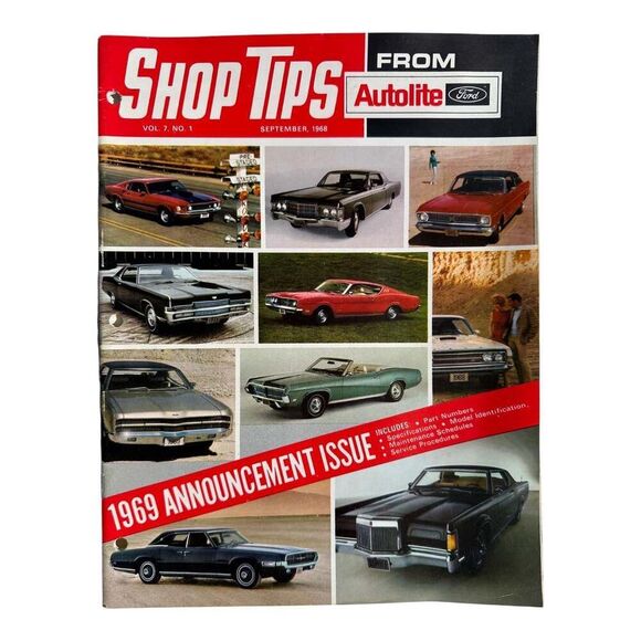 1969 Mustang Ford Lincoln Mark 3 Torino 428 Mercury Shop Tips Announcement - Picture 1 of 3